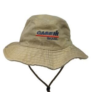 Casehi Brasil Fitted Trapper Hat Beige One Size Adjustable Drawstring Showa